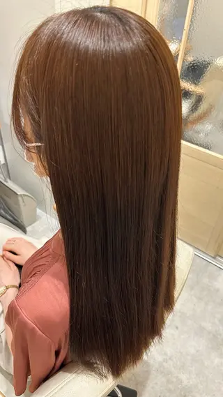 ロング カラー 似合わせ 顔周りYUUGAのヘアスタイル