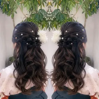 ヘアアレンジ ヘアセット 🤍AIRA🤍のヘアスタイル