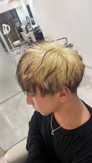 ショート カラー メンズ 🌼デザインカラー 🌼kumicoのヘアスタイル