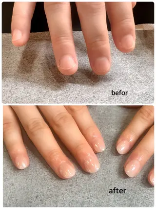 ネイル LEFTNAILS フィルインニュアンスのネイルデザイン
