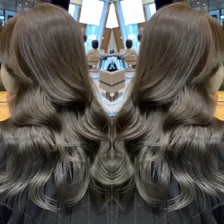 ロング カラー 映える顔まわり/前髪 特化 💗 ユキマのヘアスタイル