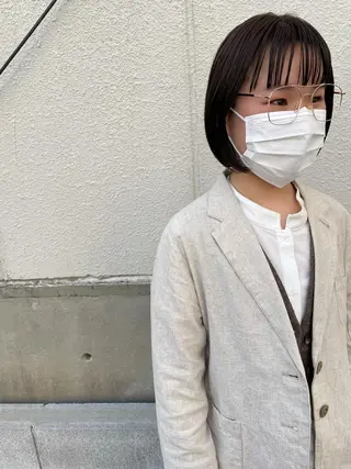 ミディアム さの あやねのヘアスタイル