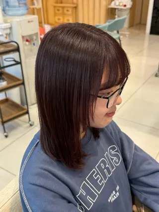 セミロング カラー こばりん🌟/ボブ /イヤリングカラーのヘアスタイル