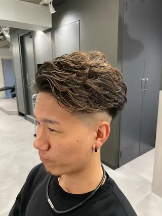 ショート パーマ メンズ 村上 竜雅のヘアスタイル