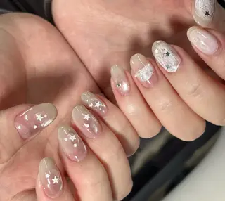 ネイル By moonネイル 🌷ワンホン/韓国風のネイルデザイン