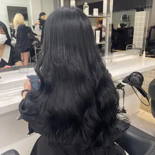 ロング カラー パーマ ヘアアレンジ メンズ キッズ ネイル マツエク・マツパ アイブロウ 🦋韓国レイヤー｜ 透明感グレージュ🦋のヘアスタイル