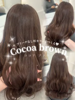 ロング カラー 🎀ちゃんりお🎀 /ブリーチなしカラーのヘアスタイル