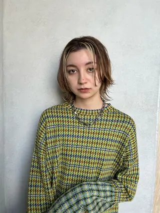 ショート カラー 🌿‬ナチュラル/パ ーマヘア/蒼真🍃のヘアスタイル