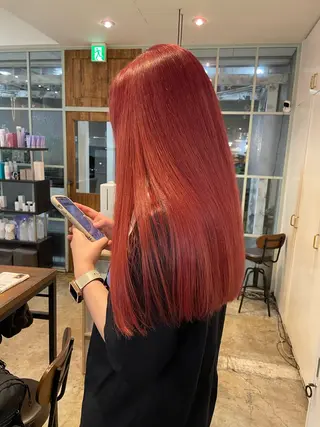 ロング カラー 【完全個室】髪質改善 暖色カラー/山崎唯奈のヘアスタイル