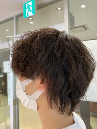 ショート パーマ メンズ 堀 舜介/メンズカットのヘアスタイル