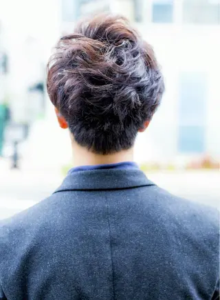 ショート パーマ 37.0℃-tidaメンズヘアサロン神保町所属・hi roのヘアスタイル