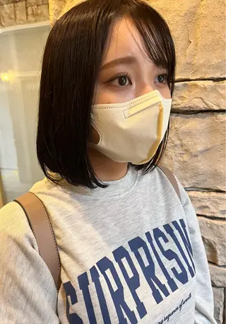 ミディアム カラー タケ/ボブショート モデル募集のヘアスタイル