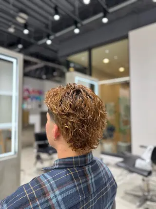 ミディアム パーマ メンズ byfifth 天神 🌀moromiのヘアスタイル