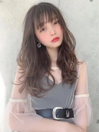 ミディアム カラー ヘアアレンジ 💖韓国ヘアの匠 💖TAKUMI💖のヘアスタイル