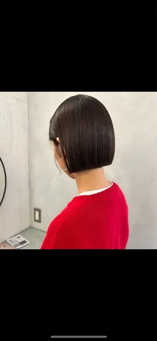 ショート カラー 切りっぱなしBOB 職人💜Anzuのヘアスタイル