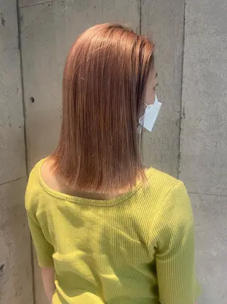 セミロング カラー うる艶ヘア♡韓国好き 透明感　shotaのヘアスタイル
