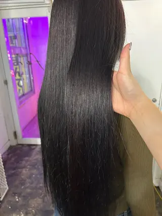 ロング カラー maho/垢抜け カラーパーマメイクのヘアスタイル