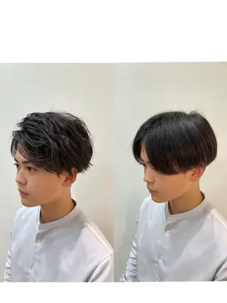 ショート パーマ 西村 和樹のヘアスタイル