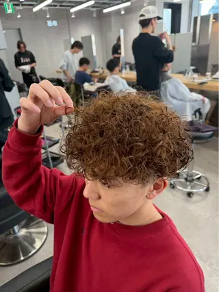 カラー パーマ 石井 昇陽のヘアスタイル