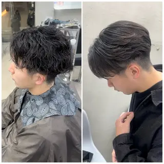 パーマ 曲がる縮毛矯正 LIBER 　岩名のヘアスタイル