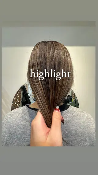 セミロング AYAKA 下北沢suuのヘアスタイル