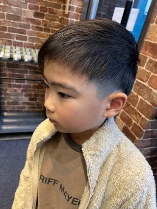 ショート カラー メンズ キッズ 久木原 ゆりのヘアスタイル