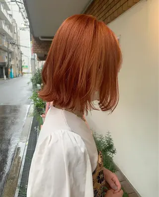 ミディアム カラー stylist店長 岡本真依のヘアスタイル