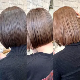 ショート カラー 髪質改善 中川　翔のヘアスタイル