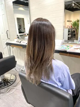 ロング カラー 先着1名様限定 カット無料のヘアスタイル