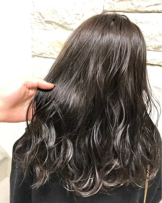 ロング カラー ヘアアレンジ メンズ キッズ ネイル マツエク・マツパ 透明感カラー🤎 ゆりのヘアスタイル