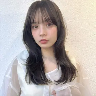 ロング レイヤーカット／韓国 🤎きのした いちかのヘアスタイル