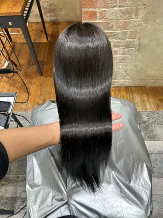 ロング カラー パーマ 新宿✨顔周りカット 韓国ヘア/坂本亜裟海のヘアスタイル