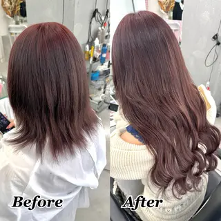 ヘアメ🎀推しカラー 🥣横浜/しほ🧸のヘアスタイル