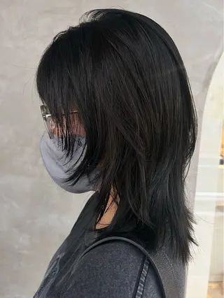 ミディアム デザインパーマ/ カット/nanaのヘアスタイル