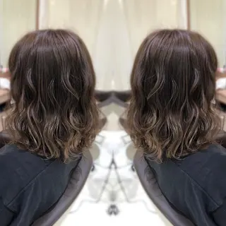 ミディアム カラー 韓国レイヤー×透明感 カラー/山崎一輝のヘアスタイル