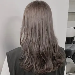 ロング カラー 透明感カラー グレージュ/あいのヘアスタイル