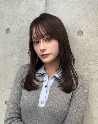 セミロング カラー 🌫️大人韓国ヘア 🌫️naoyaのヘアスタイル
