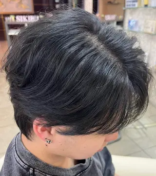 ミディアム ヘアアレンジ メンズ 熊谷 拓海のヘアスタイル