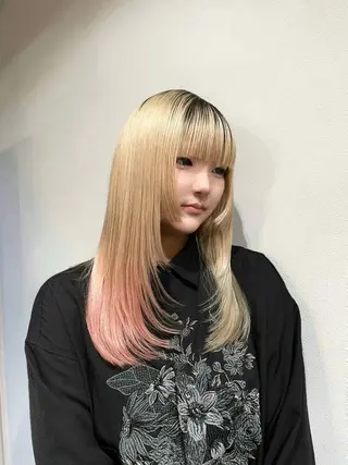 ロング 深澤 帆乃のヘアスタイル