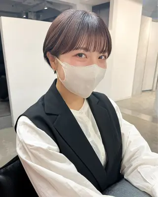 ショート カラー 🌼タッセルボブ/シ ョートmoeka🌼のヘアスタイル