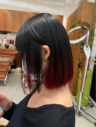 ショート カラー かわの ももな 💜ྀིのヘアスタイル