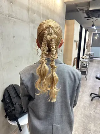 ロング カラー ヘアアレンジ カットモデル募集中 ／HARUKA🎀のヘアスタイル