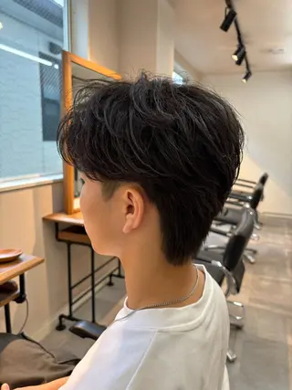 パーマ メンズ 保立/フェザーパーマ /メンズカット千葉のヘアスタイル