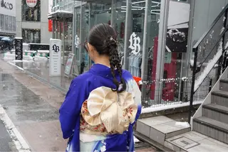 縮毛•ハイトーン ・着付け Runaのヘアスタイル