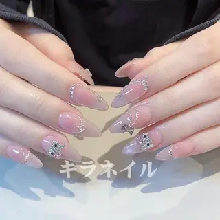 ネイル 🍑長さだし ワンホン💅モモコのネイルデザイン