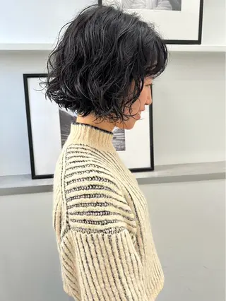 パーマ 黒木 心温のヘアスタイル