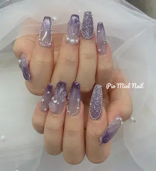 ネイル HANA 長さだしのネイルデザイン