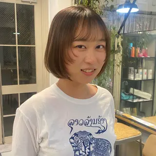 ミディアム カラー パーマ noa/ 渋谷のヘアスタイル