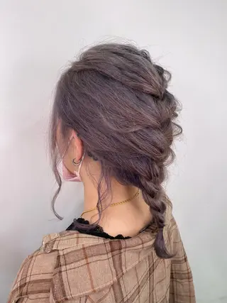 ミディアム カラー ヘアアレンジ ネイル マツエク・マツパ 💠AYANE /吉祥寺💠のマツエク・マツパデザイン