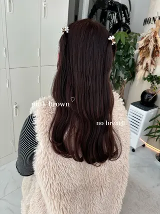 ミディアム カラー ヘアアレンジ 愛されカラー🩷 はるなのヘアスタイル